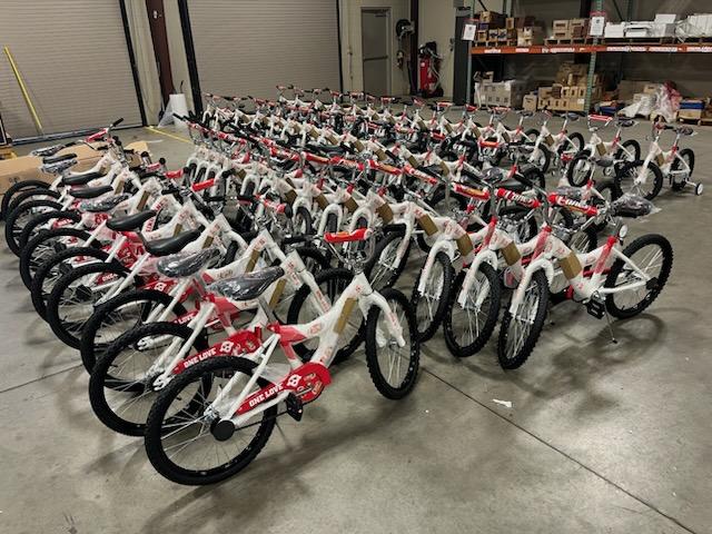 Assembled and delivered 500 bikes for Raising Canes charity Event
