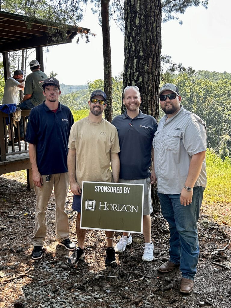 hole sponsored by Horizon Construction